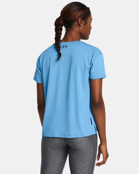 女士UA RUSH™ Energy 2.0短袖T恤 in Blue image number 1